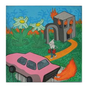 "Thy World Is Burning." - Artwork by Onno Roos